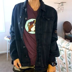 Free People military shirt jacket